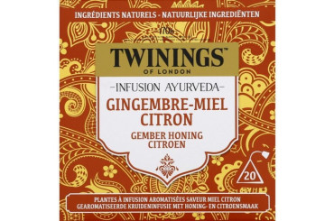Infusion Gingembre Miel & Citron Ayurveda Twinings 