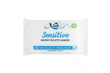 Papier Toilette Humide Douceur et Fraîcheur Sensitive Carrefour