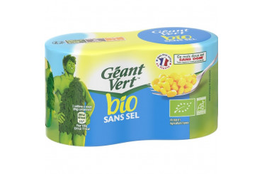 Mais Doux en Grains Sans Sel Bio Géant Vert France