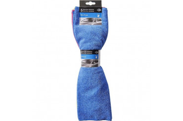 Chiffons Fins de Nettoyage Microfibre 40x35cm Carrefour