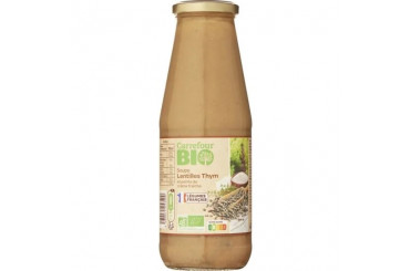 Soupe de Lentilles Thym Bio Carrefour