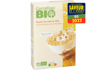 Boules de Maïs Soufflées Miel Bio Carrefour