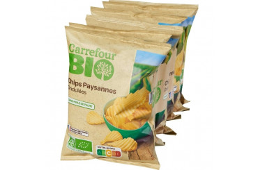 Chips Paysannes Ondulées Bio Carrefour