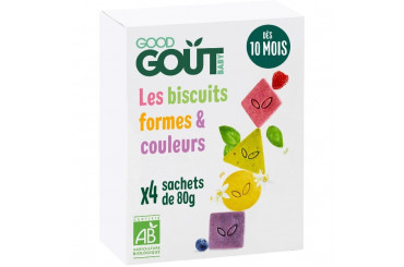 Biscuits Formes et Couleurs Pocket Dès 10 Mois Good Gout 