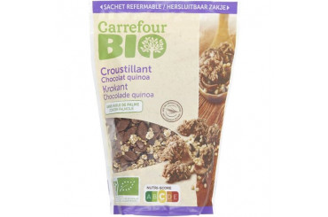 Muesli Croustillant Quinoa et Chocolat Bio Carrefour