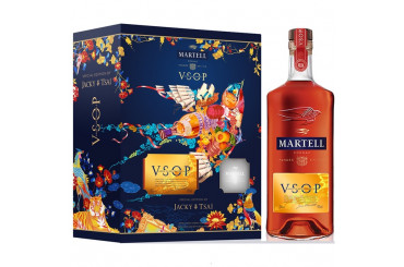 Cognac Jacky Tsai & 1 Free Glass VSOP Martell 40% vol.