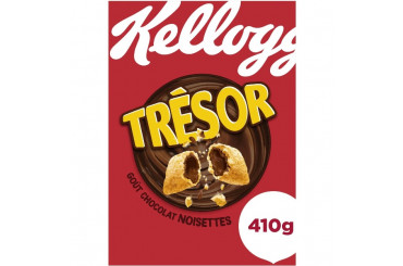 Céréales Chocolat Noisettes Trésor Kelloggs