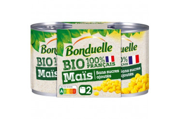 Mais Doux en Grains Sans Sucres Ajoutés Bio Bonduelle