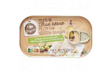 Ventrêche Filets de Thon Blanc Germon à l'Huile d'Olive Vierge Extra Carrefour