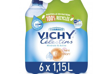 Eau Minérale Naturelle Gazeuse Vichy Célestins