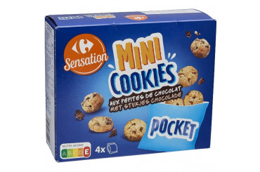 Mini Cookies aux Pépites de Chocolat Pocket Carrefour