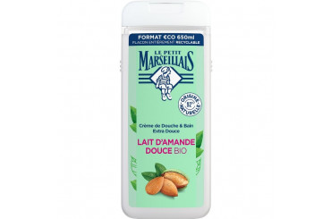 Crème de Douche Hydratant et Nourrissant Lait d'Amande Douce Bio Le Petit Marseillais