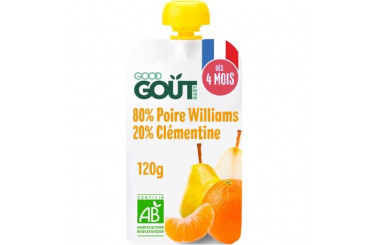 Poire Williams et Clémentine Bio Dès 4 Mois Good Gout 