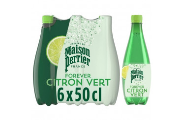 Eau Minérale Naturelle Gazeuse au Citron Vert Perrier