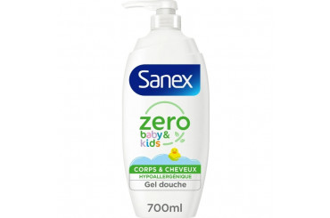 Gel Douche Sans Savon Enfants Corps et Cheveux 0% Sanex