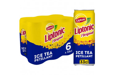 Thé Glacé Pétillant Citron Vert Liptonic 