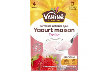 Ferments Lactiques pour Yaourt Maison à la Fraise Vahiné