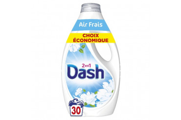 Lessive Liquide Air Frais et Fleurs Blanches 2-en-1 Dash