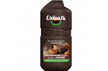 Gel Douche Gommante Hammam Savon Noir et Éclats d'Argan Ushuaia