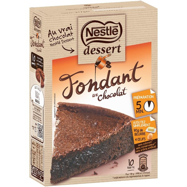 Fondant au chocolat Nestlé Dessert® : Recette de Fondant au