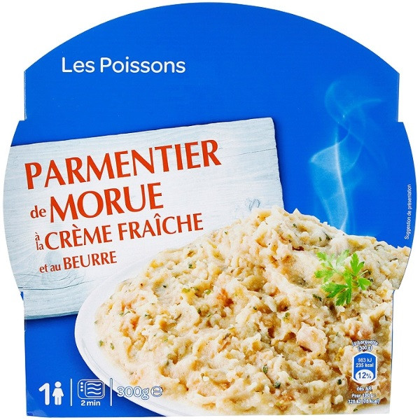 Mordicus Parmentier de Morue Crème Fraîche et Beurre Carrefour