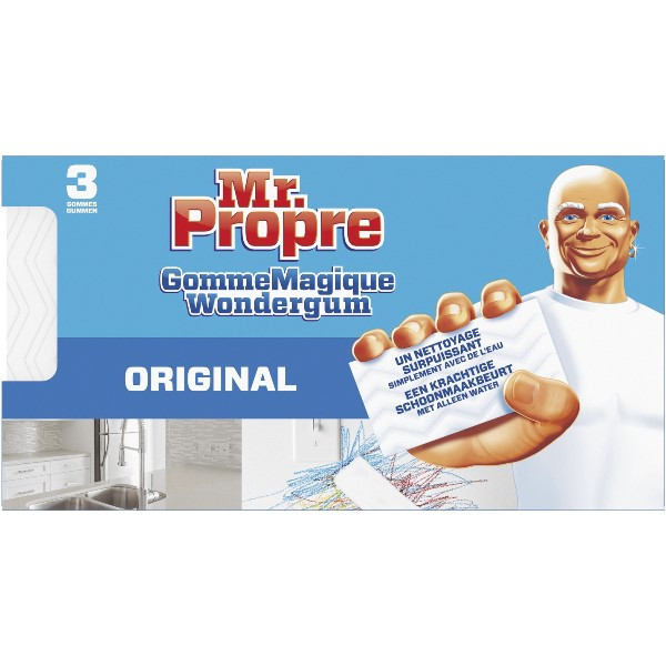 Mr Propre Gomme Magique Original, 2x Éponges, Nettoyage toutes Surfaces,  Élimine les Traces et Taches Tenaces : : Cuisine et Maison