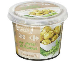 Olives Vertes aux Herbes de Provence Carrefour