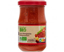 Sauce Bolognaise au Boeuf Bio Carrefour
