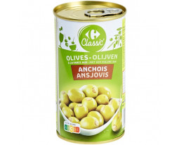 Olives Vertes Farcies aux Anchois Carrefour