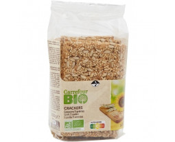 Crackers d'Epeautre et 3 Graines Bio Carrefour 