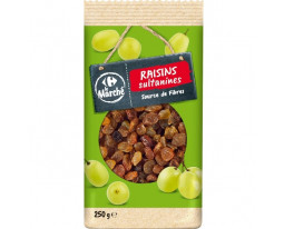 Raisins Sultanines Secs Moelleux Carrefour