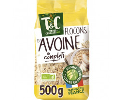Céréales Flocons d'Avoine Complets Nature Bio Terres et Céréales