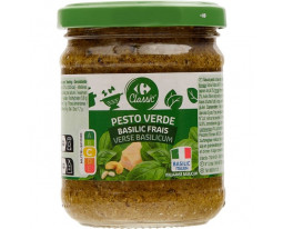 Sauce Pesto Vert au Basilic Frais Italien Carrefour