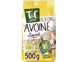 Céréales Flocons d'Avoine Complets Nature Bio Terres et Céréales
