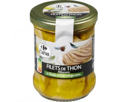 Filets de Thon Jaune Albacore à l'Huile d'Olive Extra Carrefour