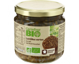 Lentilles Vertes au Sel de Noirmoutier Bio Carrefour