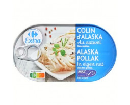 Colin d'Alaska au Naturel Sans Peau Sans Arêtes Carrefour