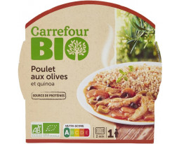 Poulet aux Olives et Quinoa Bio Carrefour