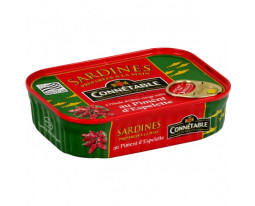 Sardines à l'Huile d'Olive et Piment d'Espelette Connétable