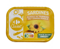 Sardines à l'Huile de Tournesol Carrefour