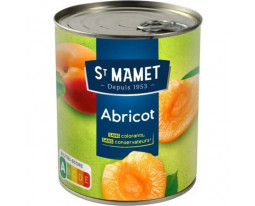 Abricots Demi Fruit au Sirop Saint Mamet