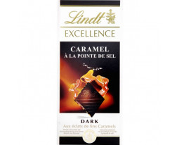 Chocolat Noir Caramel et Pointe de Sel Lindt Excellence