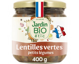 Lentilles Vertes aux Petits Légumes Bio Jardin Bio