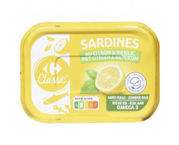 Sardines Marinées au Citron et Basilic Carrefour