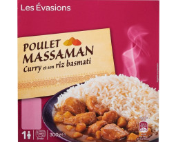 Poulet au Curry Massaman et Riz Basmati Carrefour
