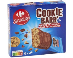 Barres Chocolatées Cookie Pocket Carrefour
