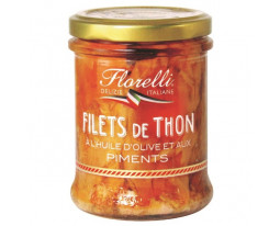 Filets de Thon Jaune Albacore à l'Huile d'Olive Pimentée Florelli