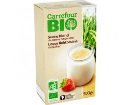 Sucre Blond en Poudre Pure Canne Bio Carrefour
