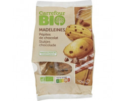 Madeleines Pépites Chocolat Pocket Bio Carrefour
