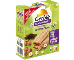 Biscuits Craquants Maïs et Riz Fourrés Cacao Noisette Sans Gluten Pocket Gerblé 